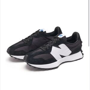 NEW BALANCE 327 SNEAKERS BLACK WHITE UNISEX WOMENS 7.5 US
